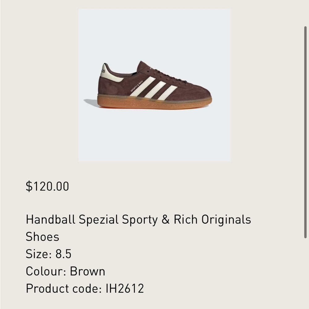 Adidas Handball Spezial Sporty & Rich Originals - Brown